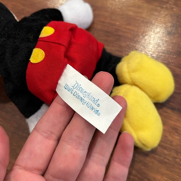 Vintage Disney's Mickey Mouse Plush Walt Disney World Resort 8” Bean Bag - Picture 4 of 6